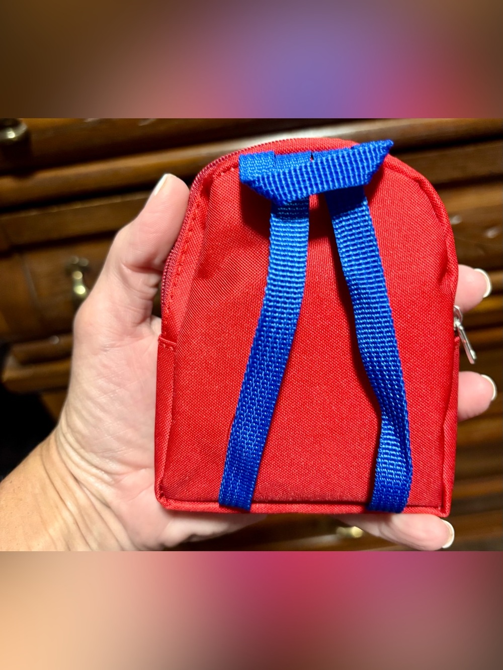 Spiderman Mini Micro Backpack Zippered Pouch - Picture 2 of 3